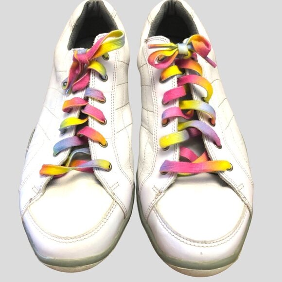 FootJoy LoPro Collection White Leather Golf Shoes Womens Size 10 M VGUC - Picture 1 of 6